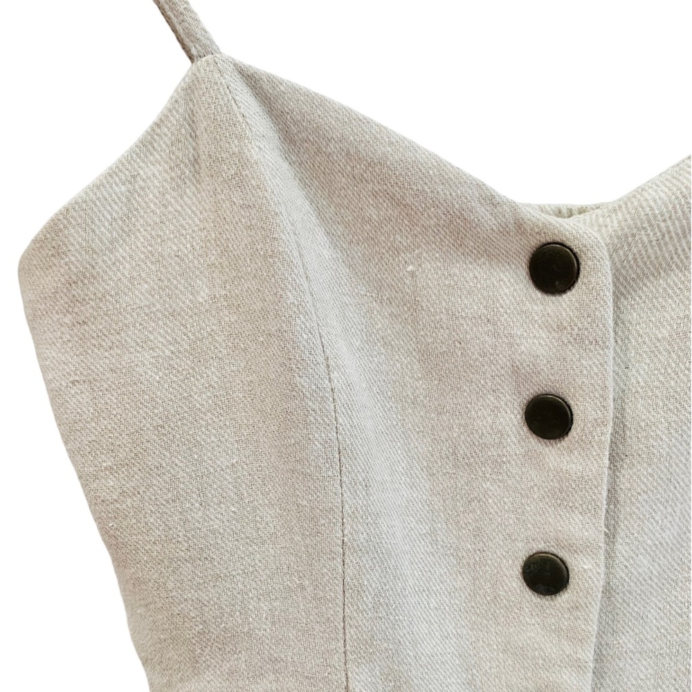 Urban Outfitters COPE Linen Blend Dress in a Natural Color sz XS - Picture 9 of 13